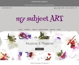 Mysubjectart.com(My Subject Art) Screenshot