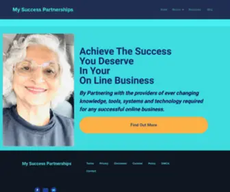 Mysuccesspartnerships.com(My personal brand site) Screenshot