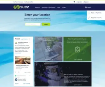 Mysuezwater.com(Industrial group) Screenshot