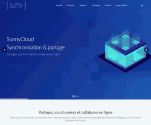 Mysunnycloud.ch(Hebergement cloud suisse) Screenshot