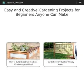 Mysunnylawn.com(Easy and Creative Gardening Projects for Beginners Anyone Can Make) Screenshot