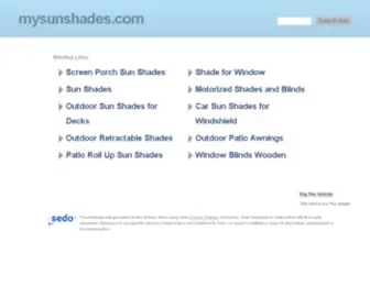 Mysunshades.com(Mysunshades) Screenshot