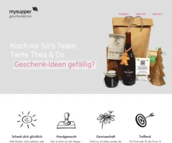 Mysupper.de(Firmen-Geschenk-Service in Hamburg mit Direkt-Versand) Screenshot