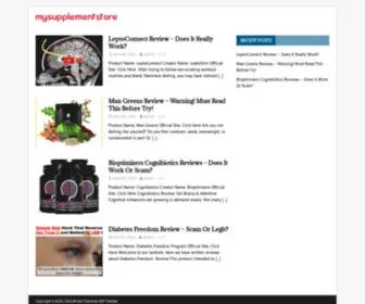 MysupplementStore.net(MySupplementStore Health &amp; Fitness Product Reviews) Screenshot