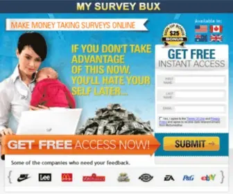 Mysurveybux.com(My Survey Bux) Screenshot