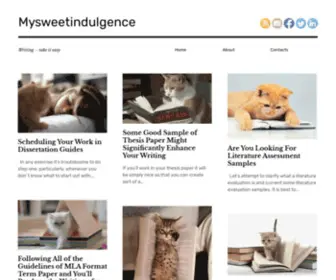 MYsweetindulgence.com(Your sweet knowledge indulgence) Screenshot