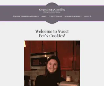 MYsweetpeascookies.com(Making Life A Little Sweeter) Screenshot