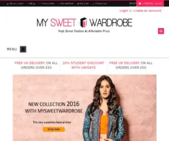 MYsweetwardrobe.com(Clothing Store For Women UK) Screenshot