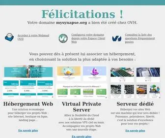 MYSynapse.org(OVH accompagne votre évolution grâce au meilleur des infrastructures web) Screenshot