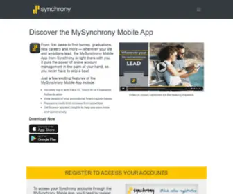 MYSYNChronymobileapp.com(MySynchrony Mobile App) Screenshot