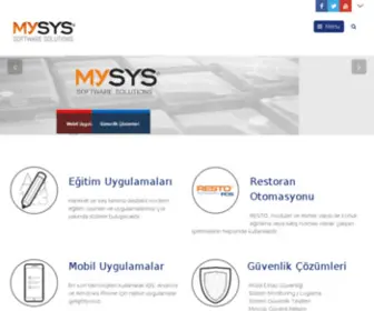 MYSYS.com.tr(MySYS Yazılım ve Bilişim Sistemleri San.Tic.Ltd.Şti) Screenshot