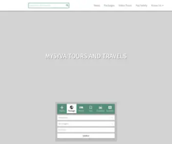 MYSyvatravels.com(MYSYVA TOURS AND TRAVELS) Screenshot