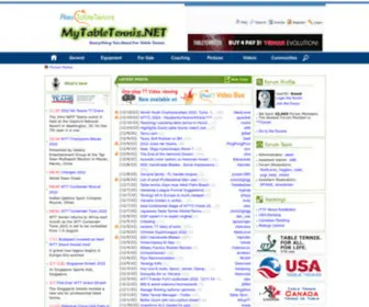 Mytabletennis.net(Alex Table Tennis) Screenshot