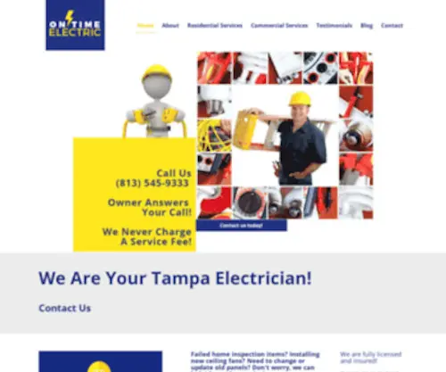 Mytampabayelectrician.com(Best Qualified Electrician Tampa) Screenshot
