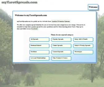 Mytarotspreads.com(Mytarotspreads) Screenshot