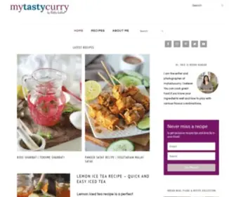 Mytastycurry.com(Easy Indian & American Recipes with Video Tutorials) Screenshot
