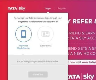 Mytatasky.com(Tata Sky) Screenshot