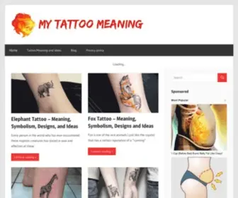Mytattoomeaning.com(My Tattoo Meaning) Screenshot