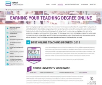 Myteachingdegreeonline.org(Online Teaching Degrees) Screenshot