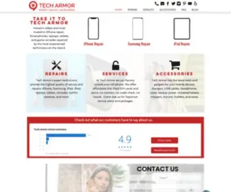Mytecharmor.com(Tech Armor) Screenshot