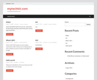 Mytechkit.com(Just another WordPress site) Screenshot