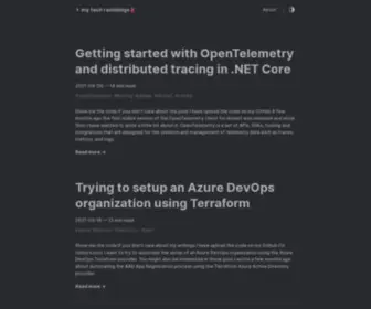 Mytechramblings.com(A blog for writing about my techie ramblings) Screenshot