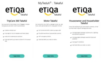 Myteduhtakaful.com(Takaful Offering) Screenshot
