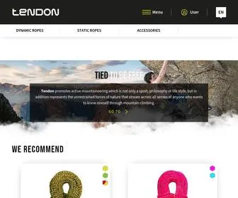 Mytendon.com(Tendon promotes active mountaineering which) Screenshot