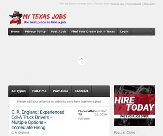 Mytexasjobs.com(The American market) Screenshot