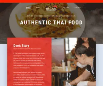 MYthaiasiancuisine.com(Fresh, Authentic Thai Food) Screenshot