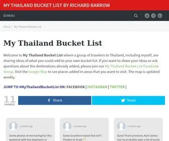 MYthailandbucketlist.com(My Thailand Bucket List by Richard Barrow) Screenshot