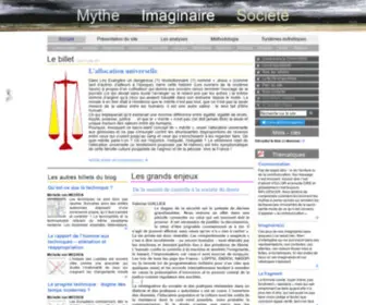 MYthe-Imaginaire-Societe.fr(Mythe-imaginaire-société) Screenshot