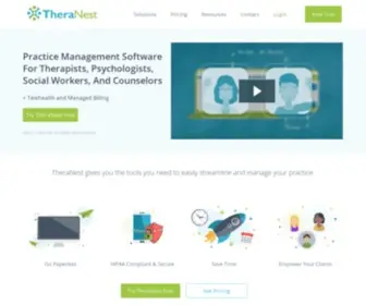 MYtherabook.com(Practice Management Software for Behavioral Health) Screenshot