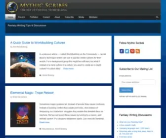 MYthicscribes.com(Fantasy Writing Community) Screenshot
