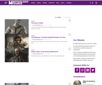 MYthologysource.com(Mythology Source) Screenshot