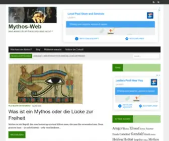 MYthos-Web.de(Mythos-Web Ein Mythos meint) Screenshot