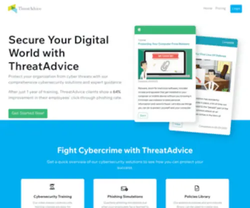 MYThreatadvice.com(ThreatAdvice) Screenshot