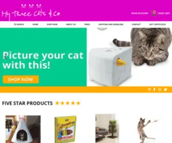 MYThreecats.com(My Three Cats & Co) Screenshot