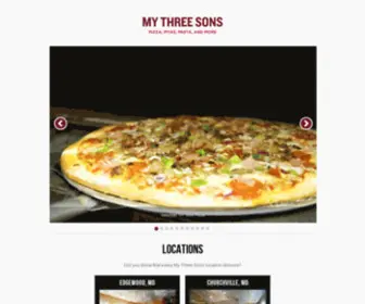 MYThreesons.biz(My Three Sons Restaurant) Screenshot