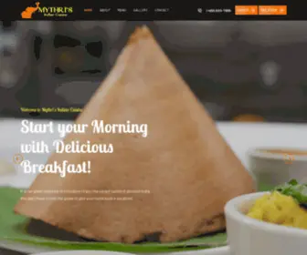 MYThrisusa.com(Mythri's Indian Cuisine) Screenshot