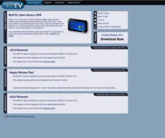 MYTHTV.org(MythTV, Open Source DVR) Screenshot