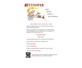 MYThweb.com(Greek Mythology) Screenshot