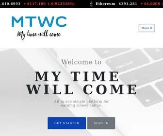 Mytimewillcome.com(All in one simple platform for earning money online) Screenshot