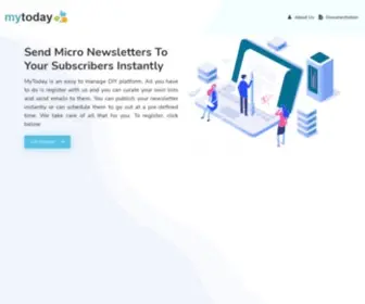 Mytoday.com(Free Daily Email Newsletters) Screenshot