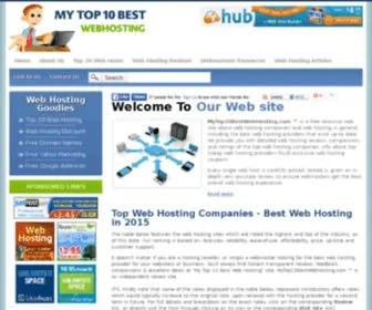 Mytop10Bestwebhosting.com(Best Web Hosting Reviews) Screenshot
