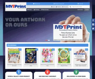 MYTprint.com.au(MyTprint is now open) Screenshot