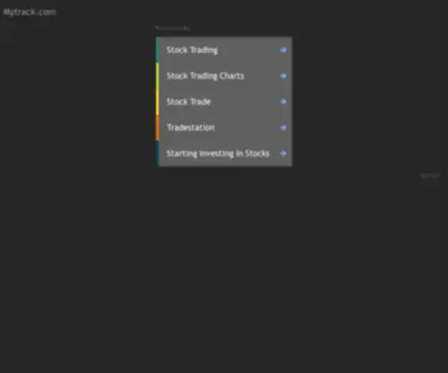 MYtrack.com(Discount Online Options Brokerage With Interactive Options Brokers myTrack) Screenshot