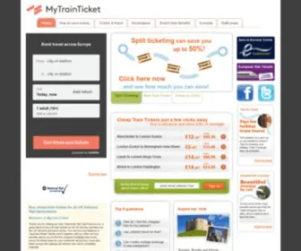 MYtrainticket.co.uk(Buy cheap train tickets) Screenshot