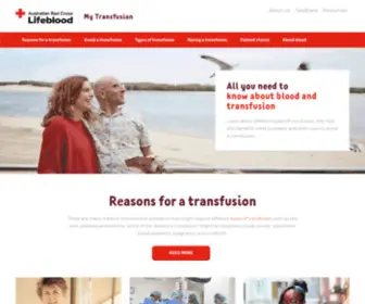 MYtransfusion.com.au(My transfusion) Screenshot