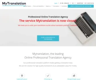 MYtranslation.com(Online professional translation agency) Screenshot